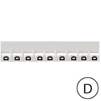 LEGRAND Mémocab merkteken - letter D - zwart/witte achtergrond - 2