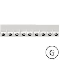LEGRAND Mémocab merkteken - letter G - zwart/witte achtergrond - 2