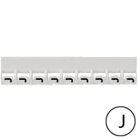 LEGRAND Mémocab merkteken - letter J - zwart/witte achtergrond - 2