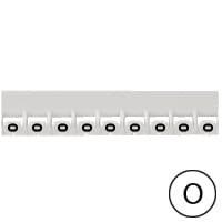LEGRAND Mémocab merkteken - letter O - zwart/witte achtergrond - 2