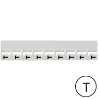 LEGRAND Mémocab merkteken - letter T - zwart/witte achtergrond - 2