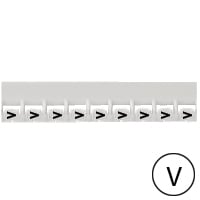 LEGRAND Mémocab merkteken - letter V - zwart/witte achtergrond - 2