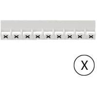 LEGRAND Mémocab merkteken - letter x - zwart/witte achtergrond - 2