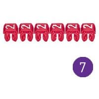 LEGRAND CAB 3 merkteken - cijfer 7 violet - doorsnede 0
