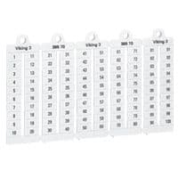 LEGRAND Viking 3 merktekens Cijfers 1/10 - leesrichting horizontaal - 5mm 039505