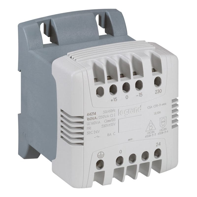 LEGRAND Veiligheidstransfo - prim 230V - sec 24V 250 VA 044215