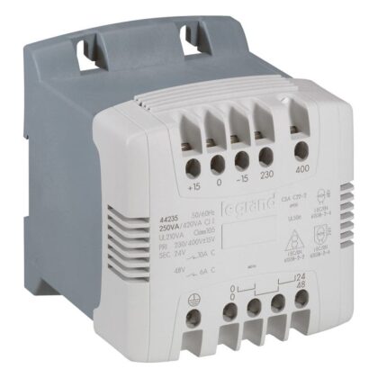 LEGRAND Veiligheidstransfo - prim 230/400 V - sec 24/48 V 400 VA 044236