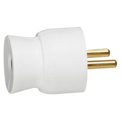 LEGRAND Stekker 2P+A rechte uitgang 16A wit 050415