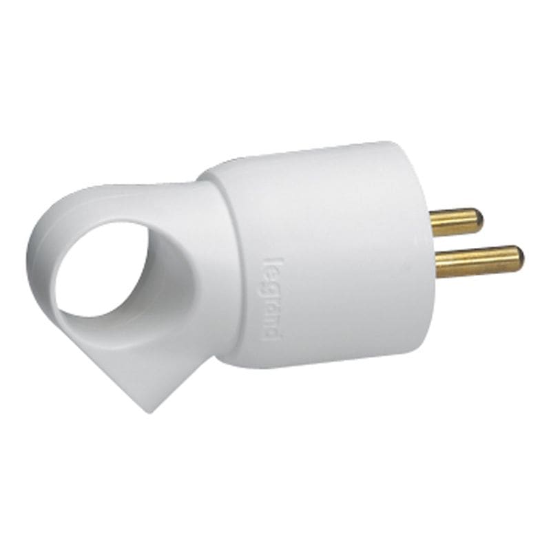 LEGRAND Stekker 2P+A met ring 16A wit 050420