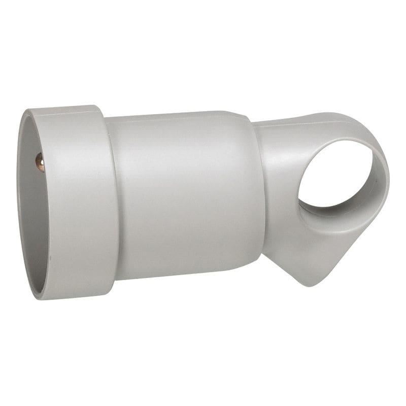 LEGRAND Koppelcontactstop 2P+A met ring 16A grijs 050425
