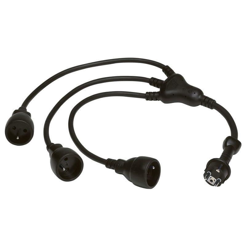 LEGRAND Verlengsnoer  octopus  3x2P+A 16A - IK10 lengte 0