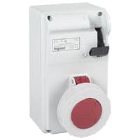 LEGRAND Contactdoos eenheid P17 380V 32A 3P+N+A IP 55 - IK 08 - met schakelaar 056634