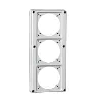 LEGRAND Afdekplaat P17 - 3 x 16 A 125 x 280 mm - hartafstand 70x70 057714