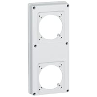 LEGRAND Afdekplaat P17 - 2 x 16A/32 A 125 x 280 mm - hartafstand 70x70 057718