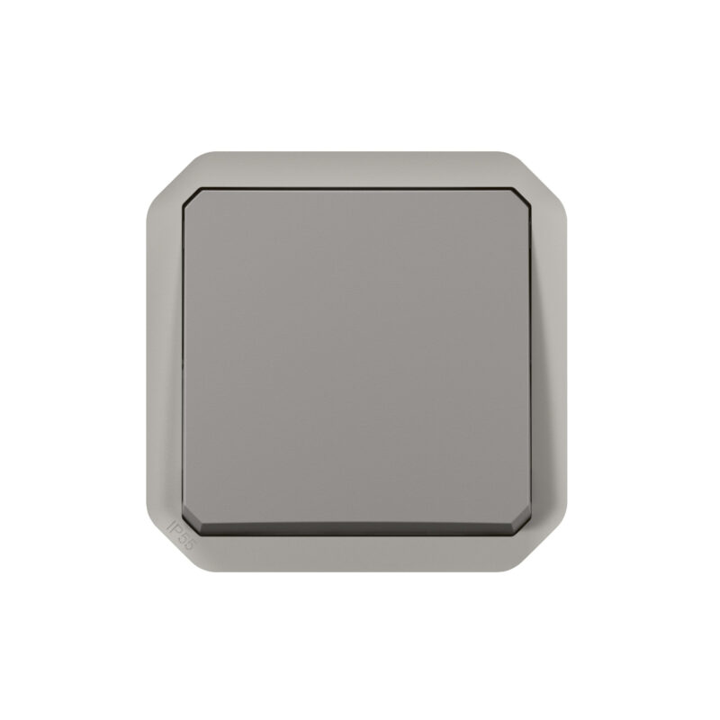 LEGRAND Plexo 2P schak verlicht. zndr lamp mecha. IP55 IK08 grijs 069530L