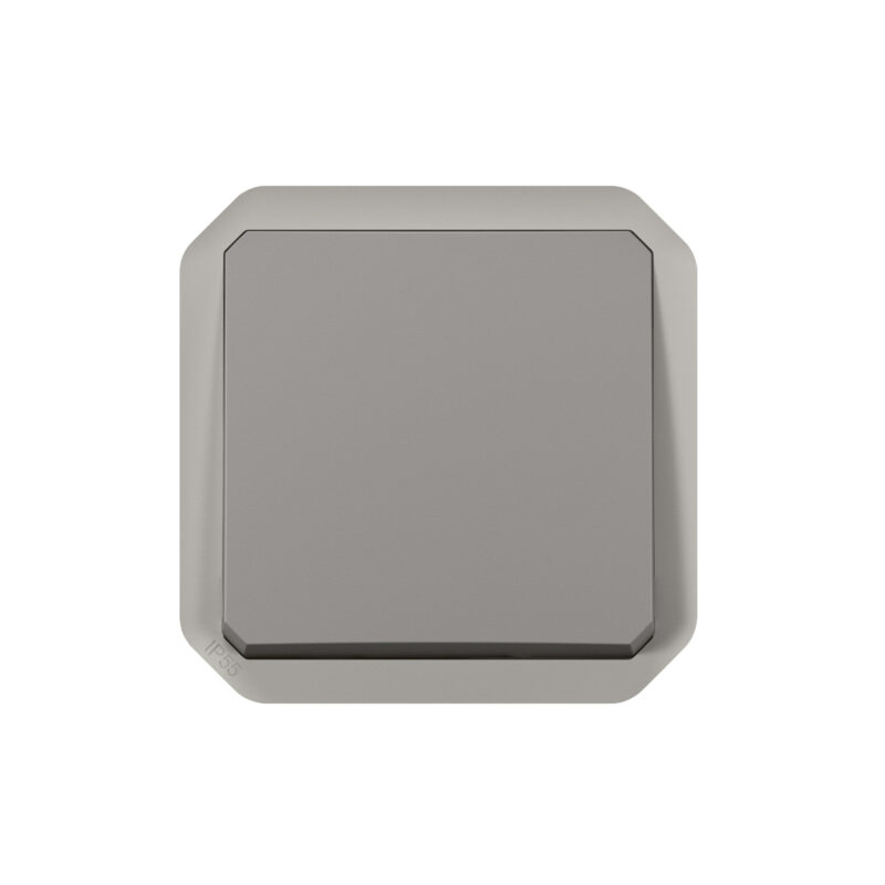 LEGRAND Plexo drukknop NO-NG 10A mechanisme IP55 IK08 grijs 069541L