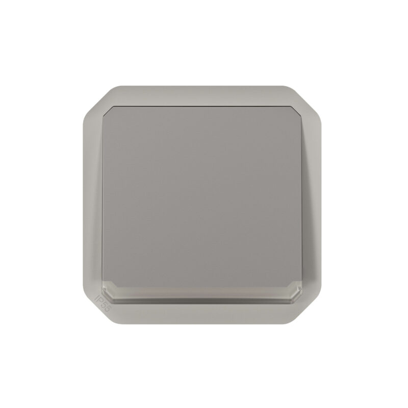 LEGRAND Plexo drukknop NO verlicht mechanisme IP55 IK08 grijs 069542L