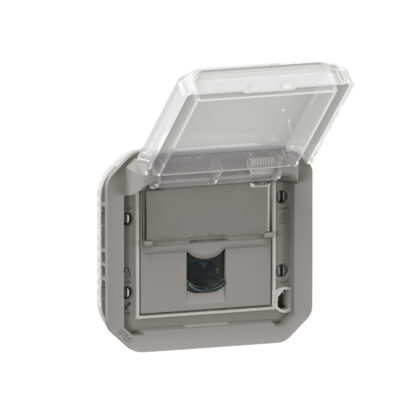 LEGRAND Plexo contctds RJ45 cat 6 UTP mechanisme - IP55 IK08 grijs 069561L