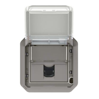 LEGRAND Plexo contctds RJ45 cat 6A FTP mechanisme - IP55 IK08 grijs 069569L