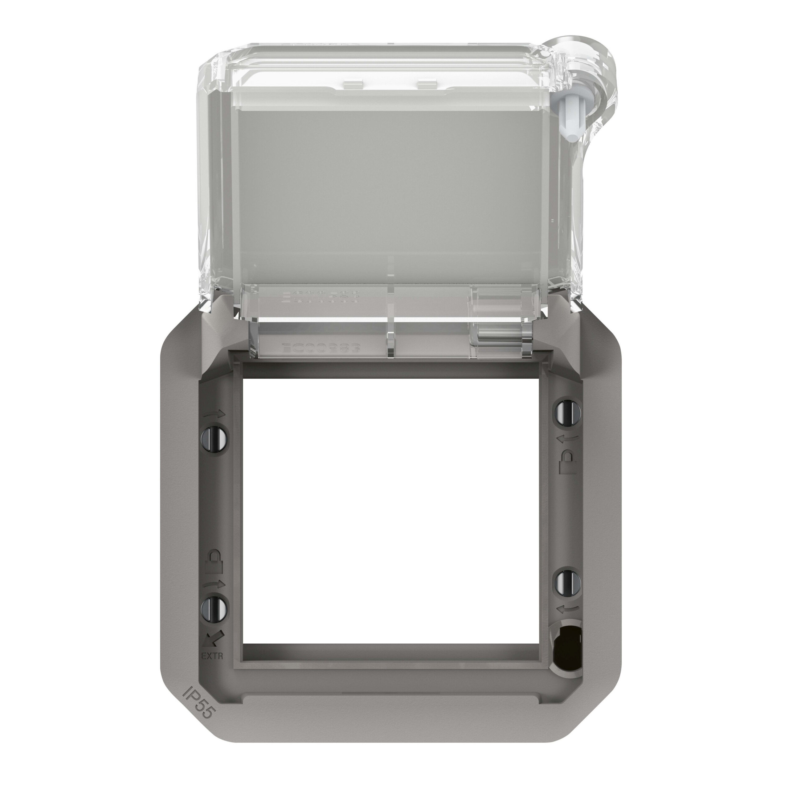 LEGRAND Plexo adapter Mosaic 2 mod gefumeerd vergrendelbaar grijs 069579L