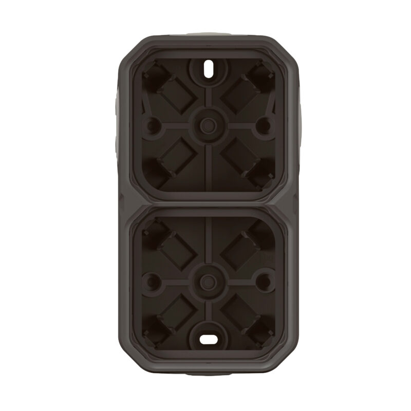 LEGRAND Plexo opbouwdoos 2 mechanismen 4 membraan ingangen antraciet 069602L