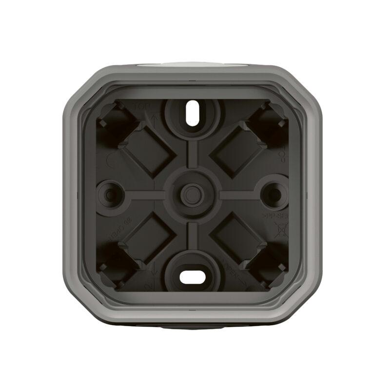 LEGRAND Plexo opbouwdoos 1 mechanisme 2 membraan ingangen grijs 069651L