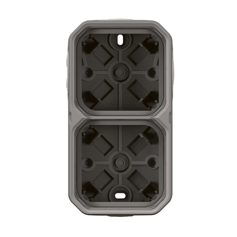 LEGRAND Plexo opbouwdoos 2 mechanismen 4 membraan ingangen grijs 069672L