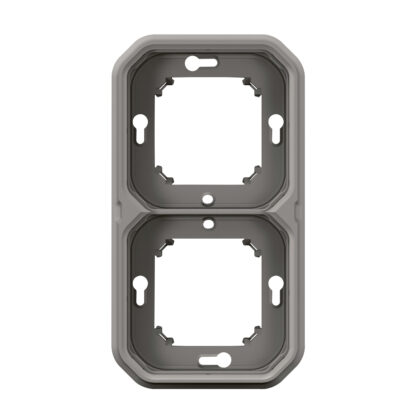 LEGRAND Plexo inbouwkader 2 mechanisme hor of vert IP55 - grijs 069683L