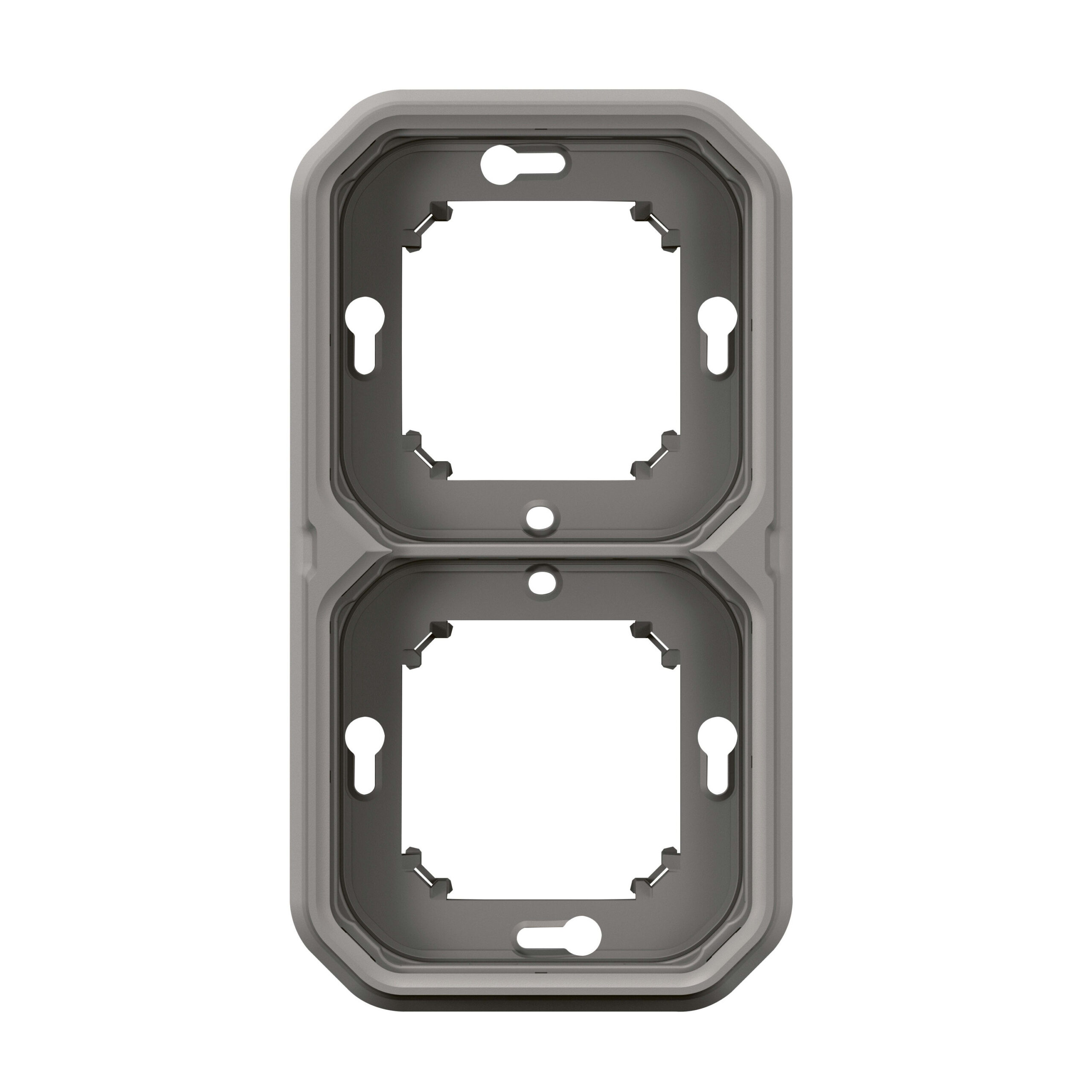 LEGRAND Plexo inbouwkader 2 mechanisme hor of vert IP55 - grijs 069683L