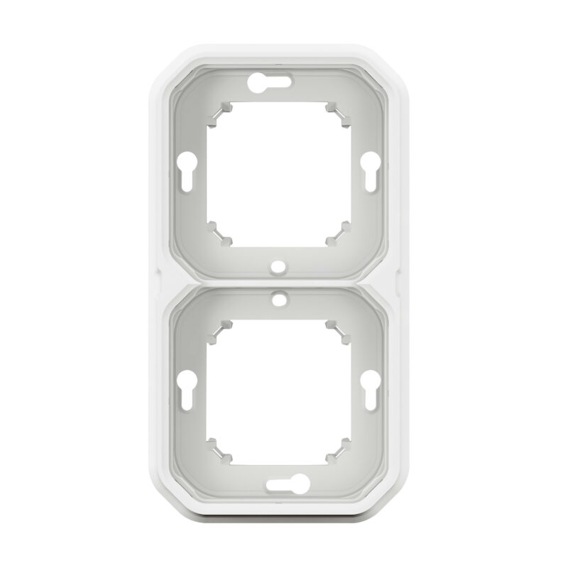 LEGRAND Plexo inbouwkader 2 mechanisme hor of vert IP55 - wit 069694L