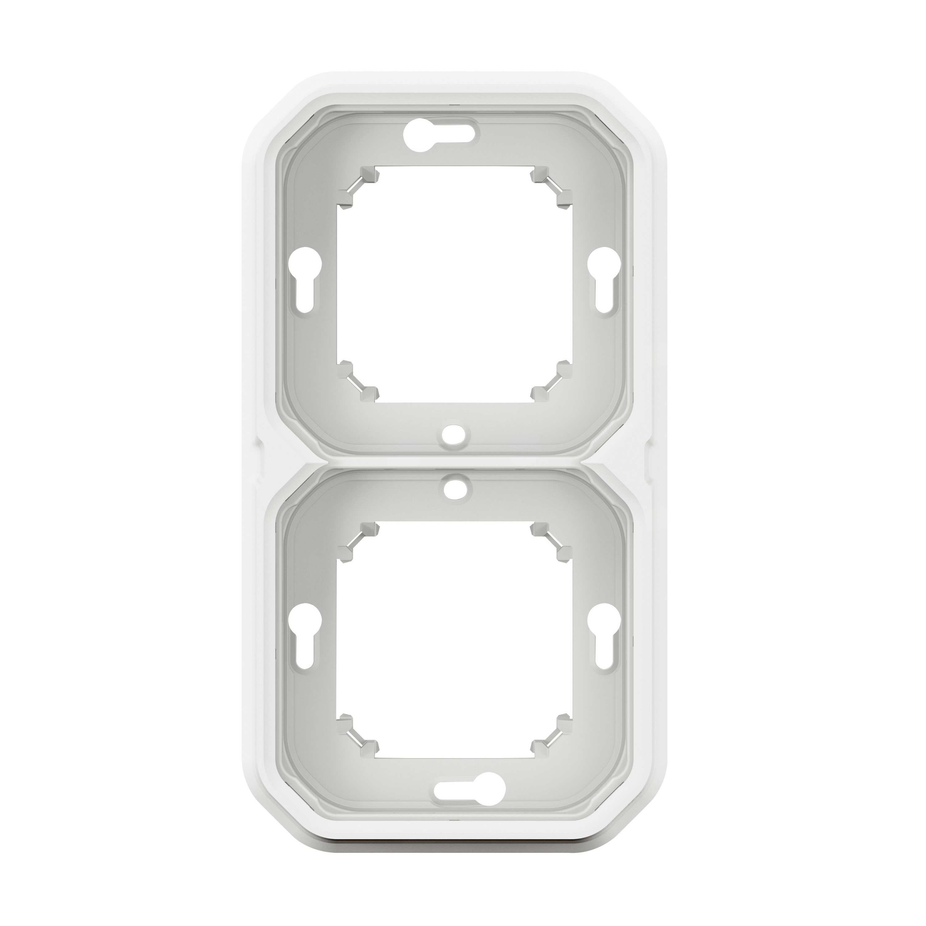 LEGRAND Plexo inbouwkader 2 mechanisme hor of vert IP55 - wit 069694L