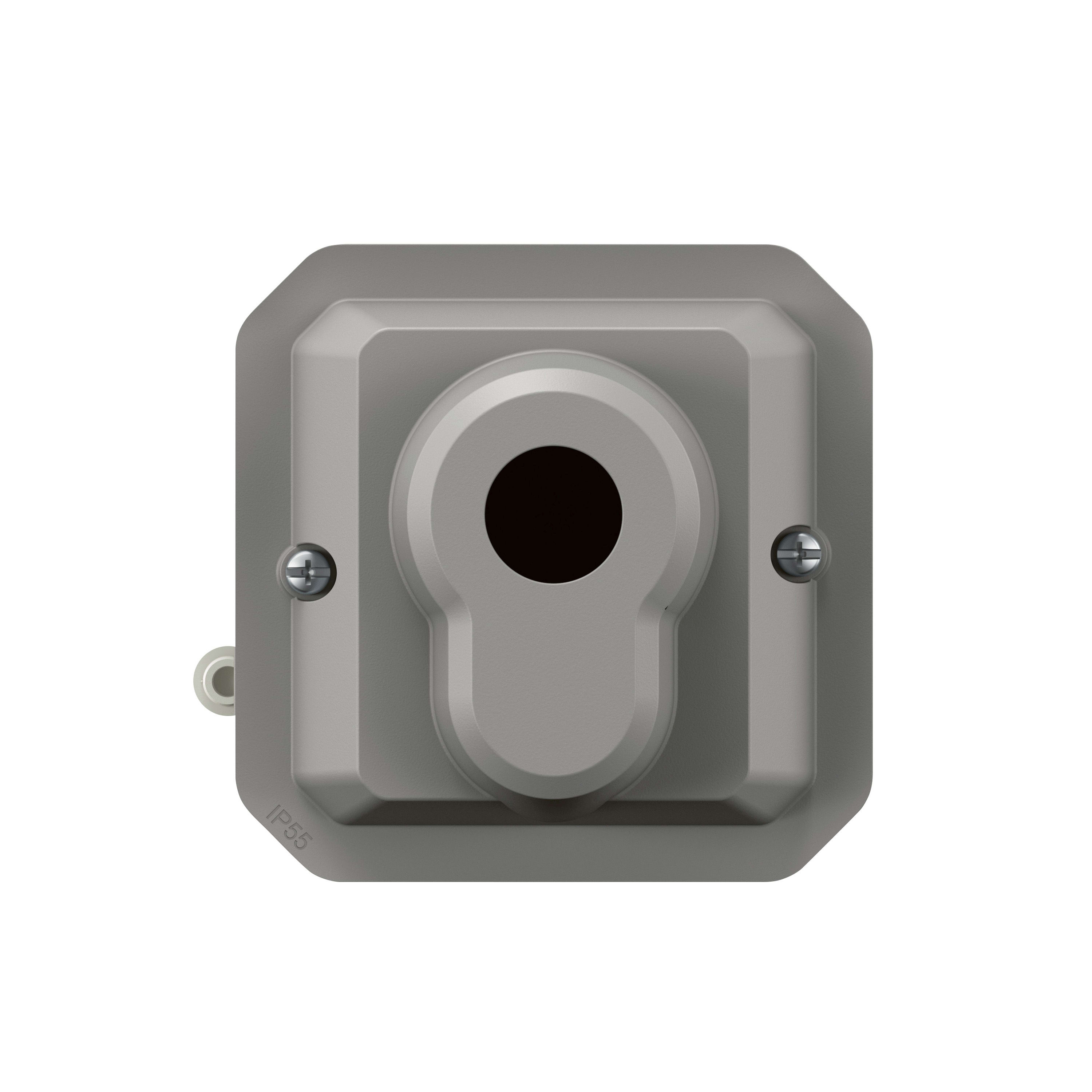 LEGRAND Plexo sleutelschak 2 standen voor Europese cilinder grijs 069706L