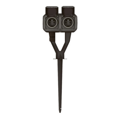 LEGRAND Plexo tuinpaal met contactdoos 2V voorbedraad compleet grijs 069749L