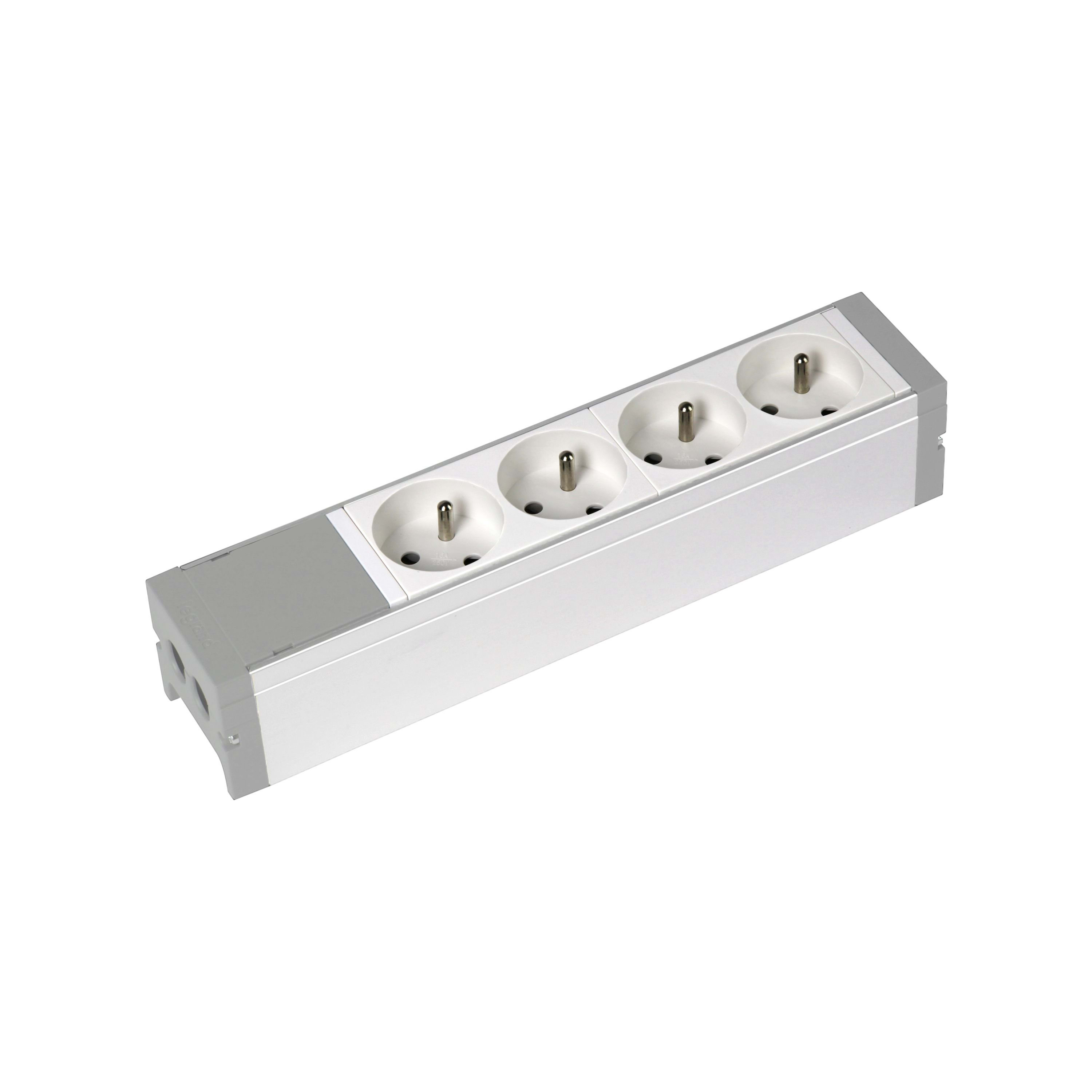 LEGRAND Voedingsblok alu - 4 x 2P+A - te bekabelen 073401