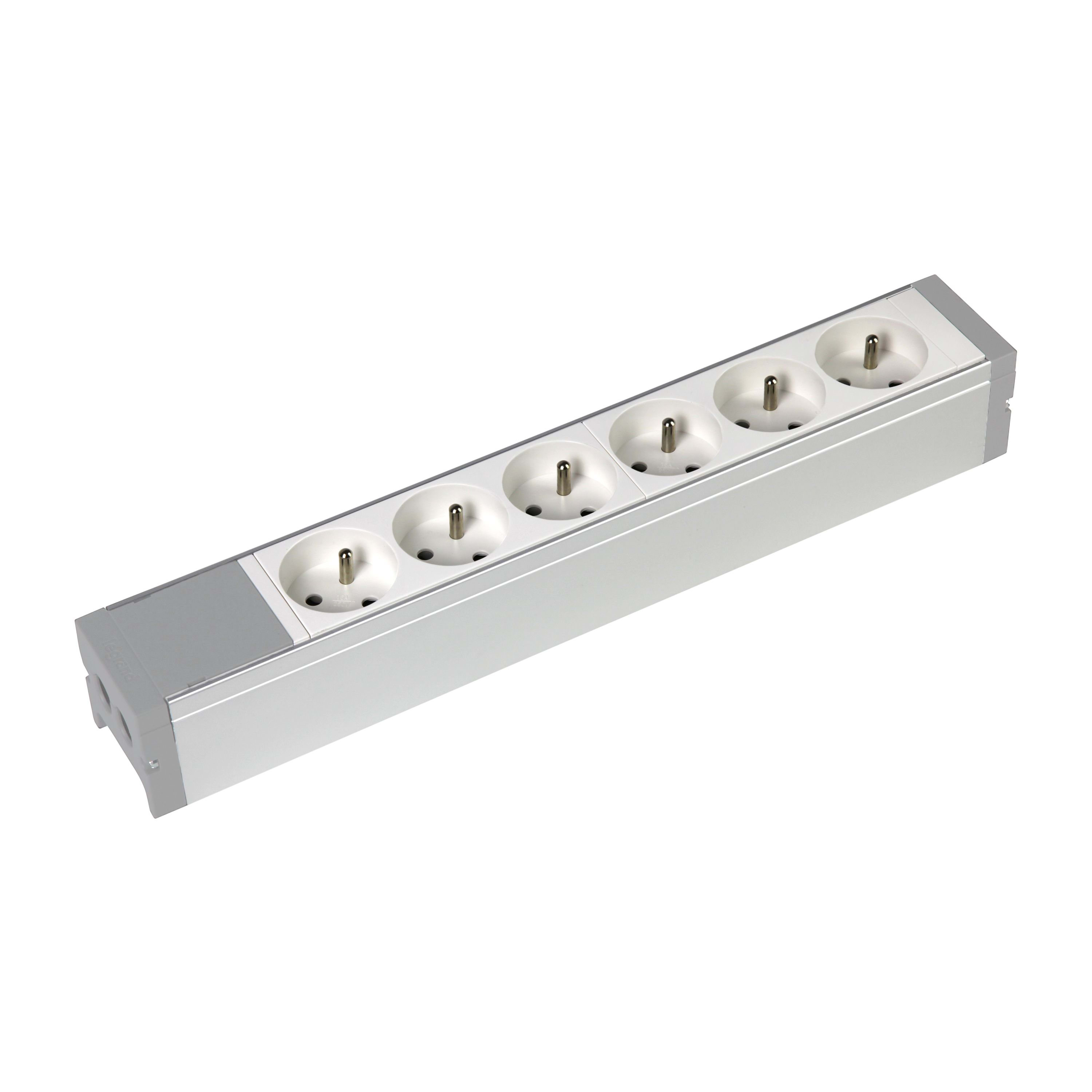 LEGRAND Voedingsblok alu - 6 x 2P+A polar.- te bekabelen 073402