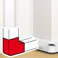 LEGRAND Platte hoek 50 x 130mm 075643