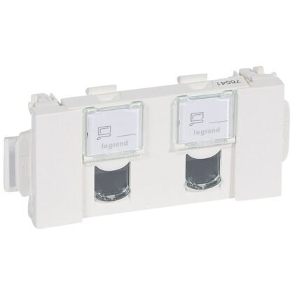 LEGRAND MOSAIC 2XRJ 45 CAT 5E UTP KLIK 076541