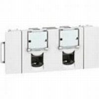LEGRAND MOSAIC 2XRJ 45 CAT 6 UTP KLIKD 076544