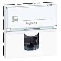 LEGRAND LCS2 contactdoos RJ45 CAT6A STP 2 modules Mosaic witte kleur 076576
