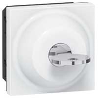 LEGRAND Mosaic sleutelschakelaar 2 standen 6A 250V - 2 modules - wit 077072