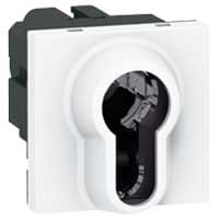 LEGRAND Mosaic sleutelschakelaar 6A 250V met 2x NO contact - 2 modules - wit 077074