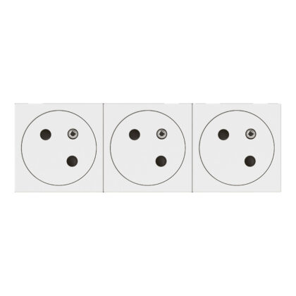 LEGRAND Mosaic Link contactdoos 3x2P+A -vlak- contactdoos op 45°-6 modules wit 077143L