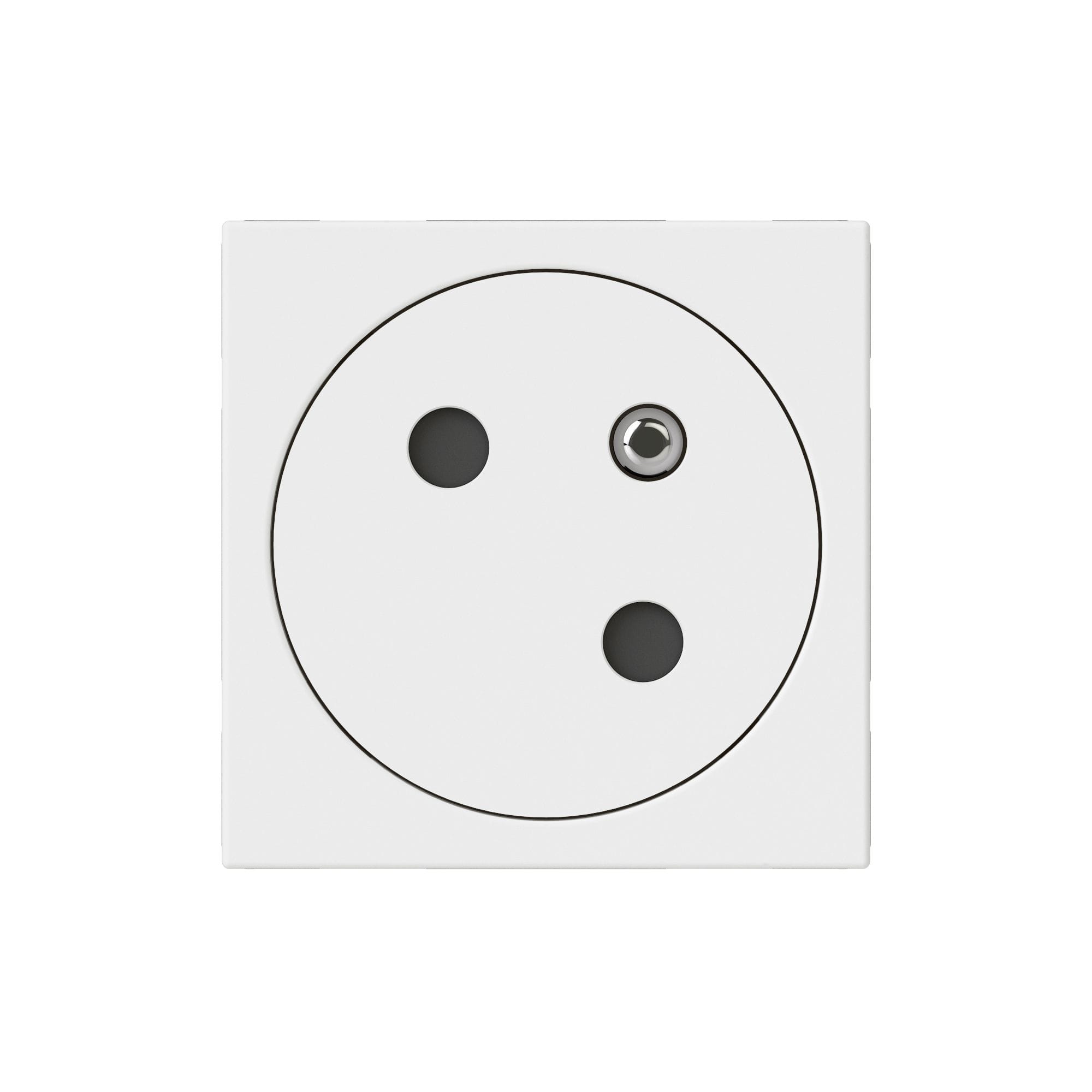 LEGRAND Mosaic Link contactdoos 2P+A -vlak- contactdoos op 45°-2 modules wit antimicrobi 077158L