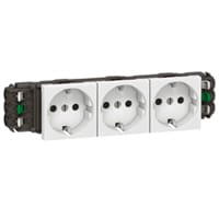 LEGRAND Mosaic contactdoos DLP 3x 2P+A Schuko 077403