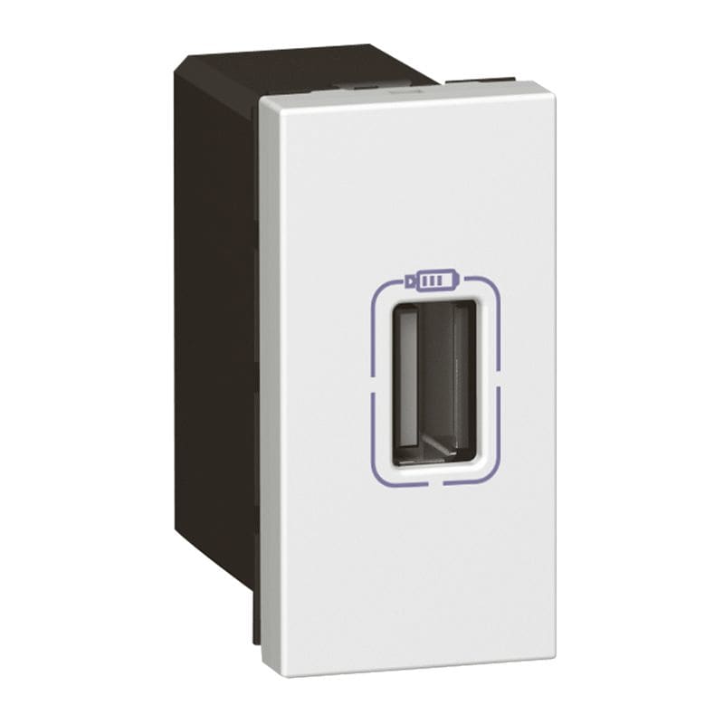 LEGRAND Mosaic lader USB 750mA 5V-1 module wit 077591