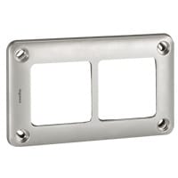 LEGRAND Soliroc afdekplaat 2 mechanismen - hartafstand 71mm - IP55 - IK10 077852