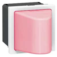 LEGRAND Mosaic wandlichtje LED rood 12/24/48V - 2 modules 078560