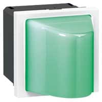 LEGRAND Mosaic wandlichtje LED groen 230V - 2 modules 078572