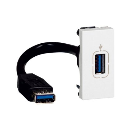 LEGRAND Mosaic contactdoos usb 3.0 met 15cm snoer met connector 078746