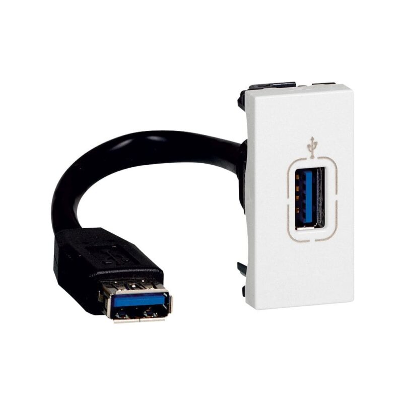 LEGRAND Mosaic contactdoos usb 3.0 met 15cm snoer met connector 078746
